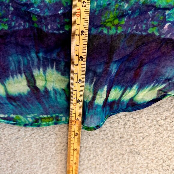 Twelfth Street Cynthia Vincent Dress 100% Silk High Low Hem Spaghetti - Picture 6 of 16